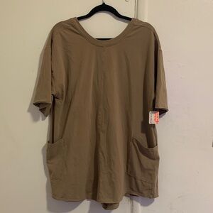 Free people hot shot romper in mocha latte! NWT